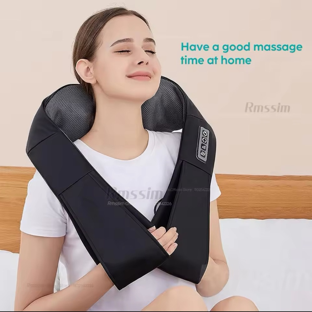 Anti-stress massager, relaxes muscles in the shoulders, back, neck..